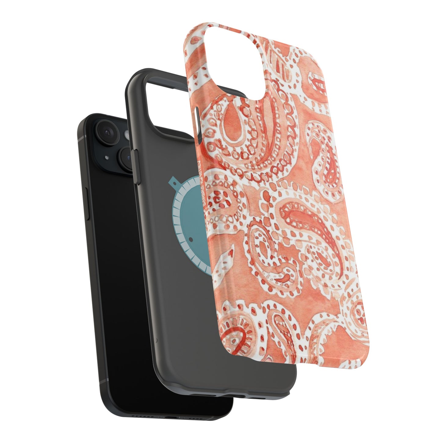 Coral Paisley Elegance Case