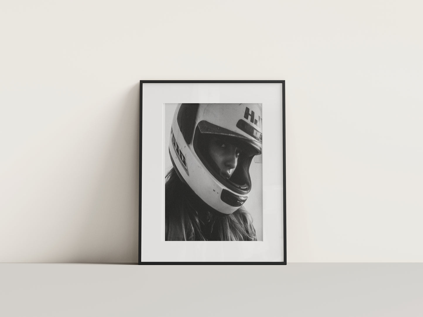 Biker Girl Digital Print