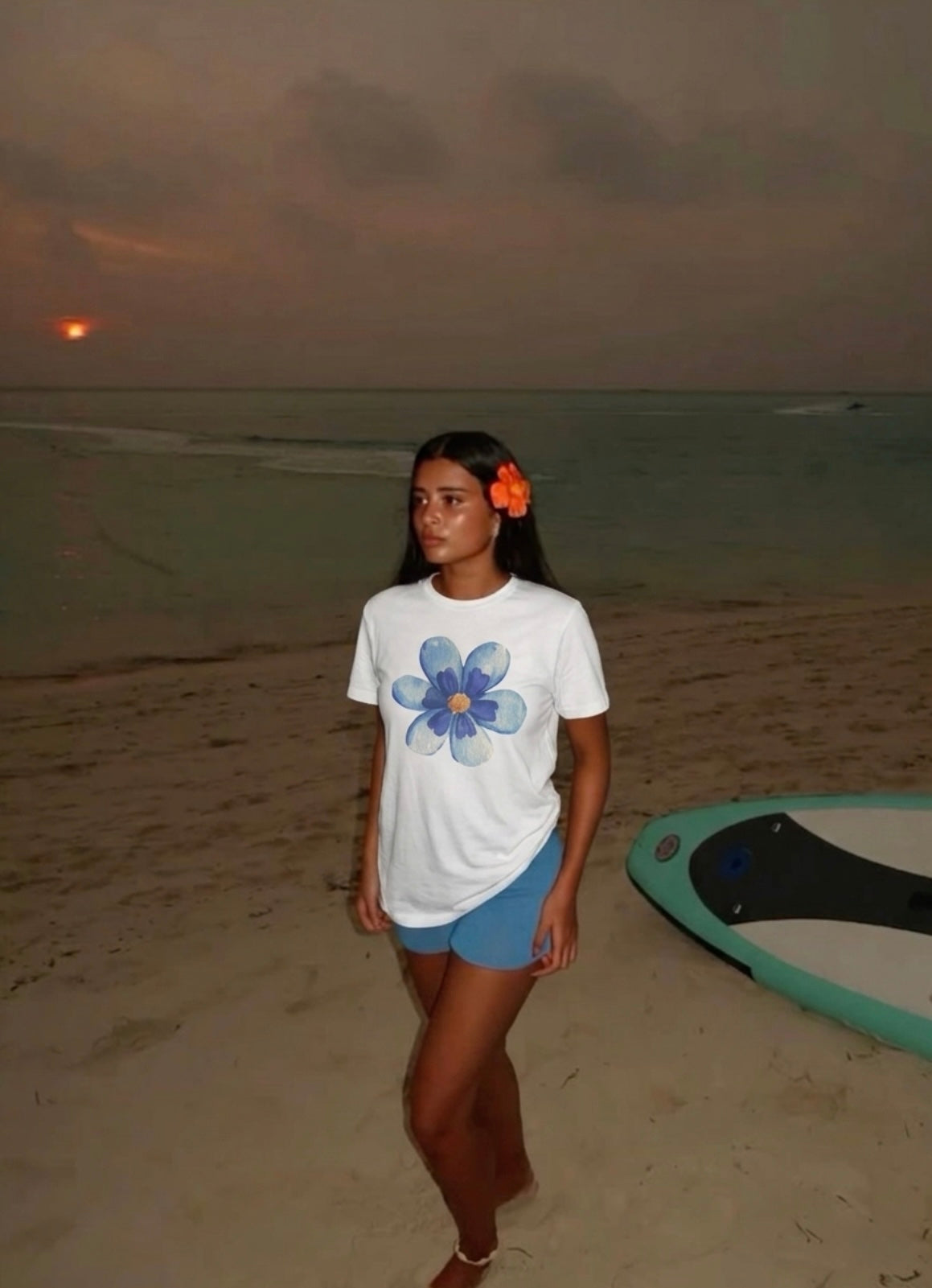 Blue Blossom Tee