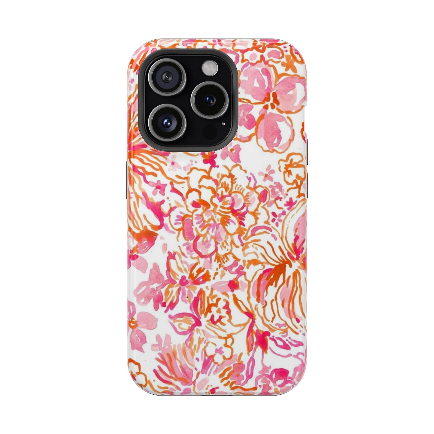 Coral Blossom Cascade Case