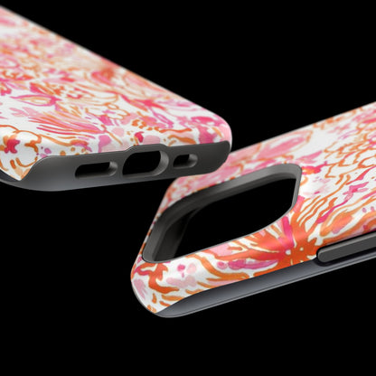 Coral Blossom Cascade Case