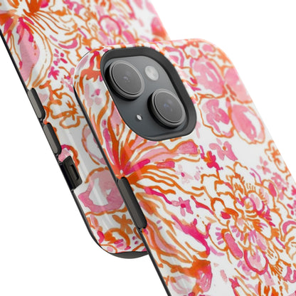 Coral Blossom Cascade Case