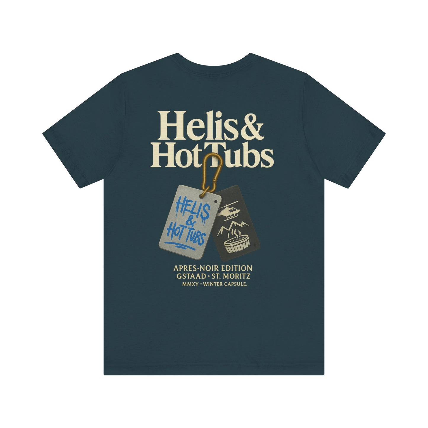 Helis & Hot Tubs Tags Tee