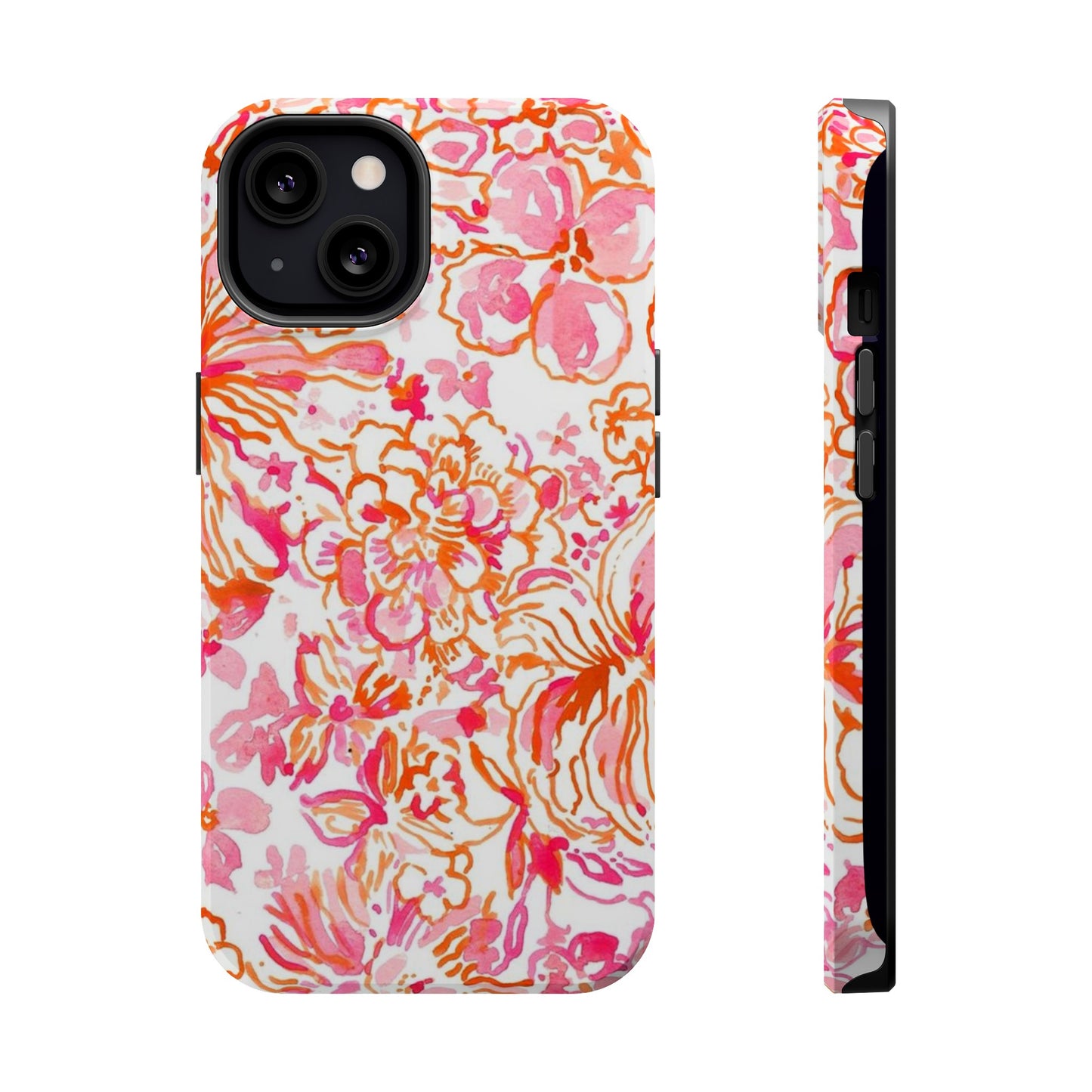 Coral Blossom Cascade Case