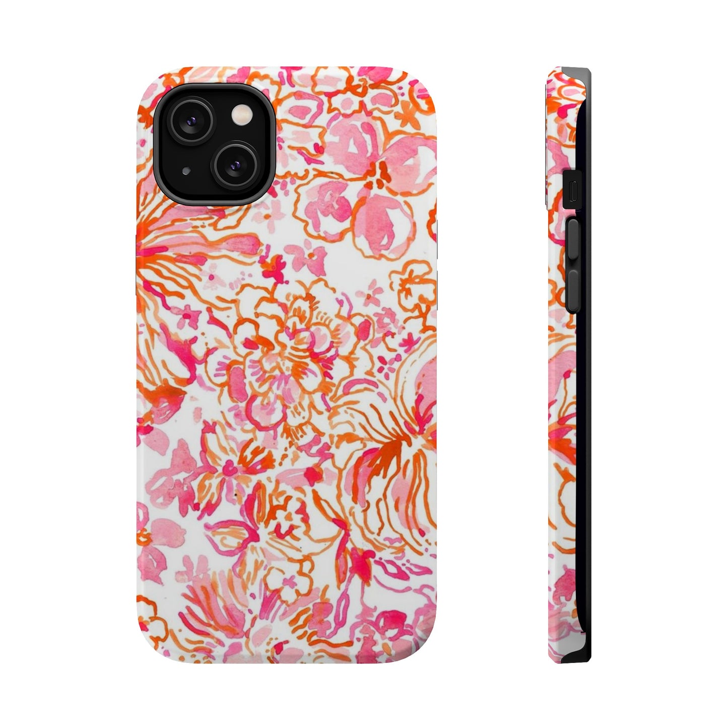 Coral Blossom Cascade Case