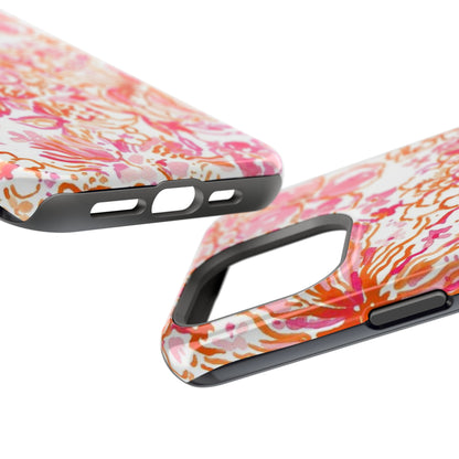 Coral Blossom Cascade Case