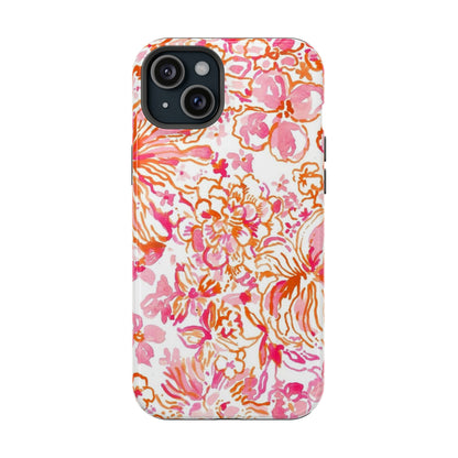 Coral Blossom Cascade Case