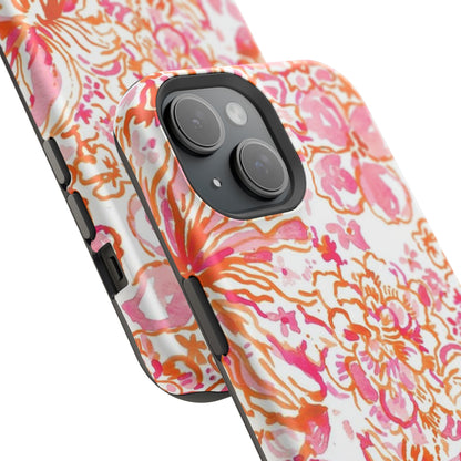 Coral Blossom Cascade Case