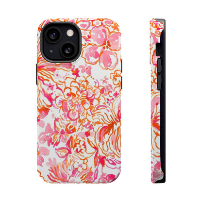 Coral Blossom Cascade Case