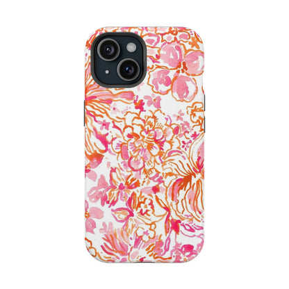 Coral Blossom Cascade Case