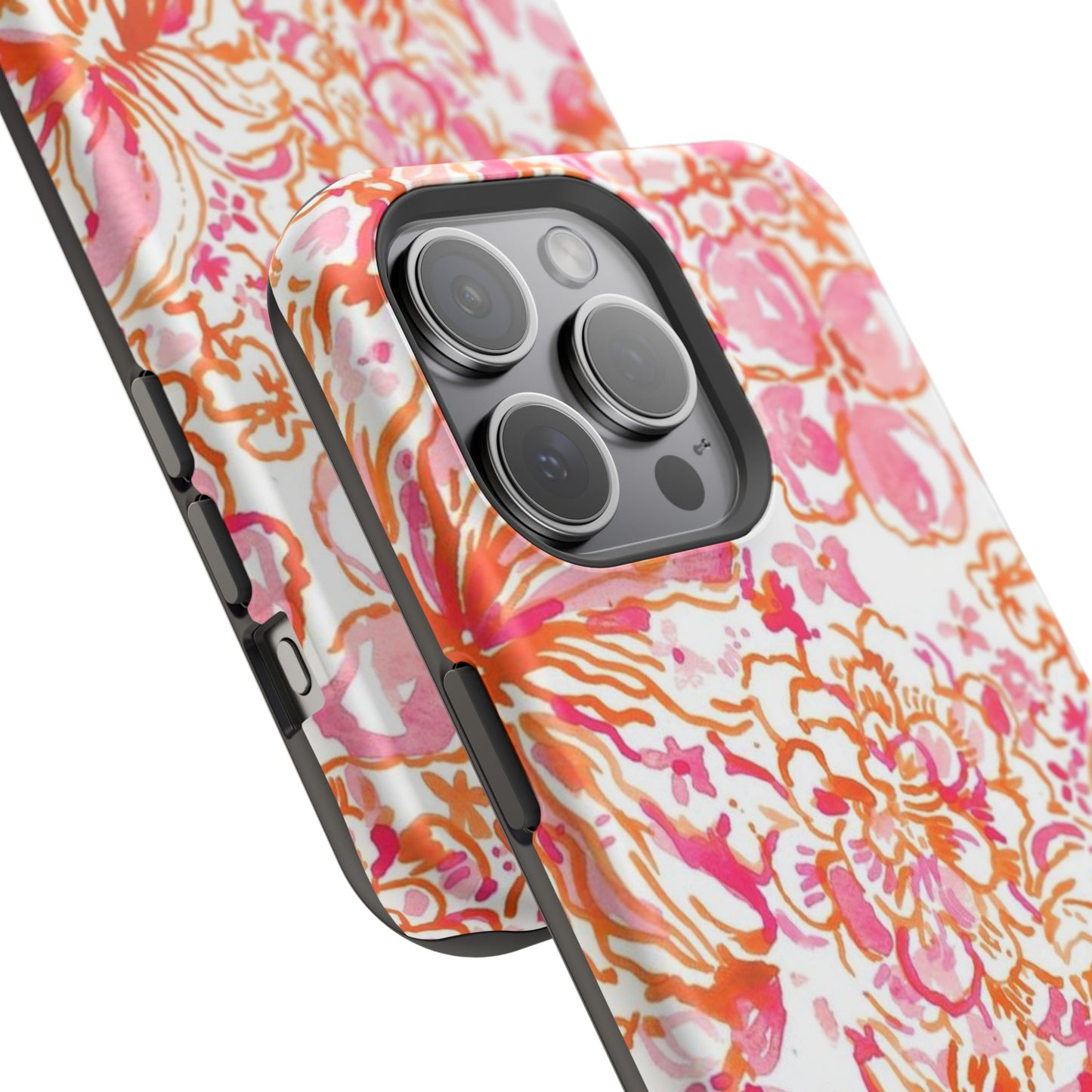 Coral Blossom Cascade Case