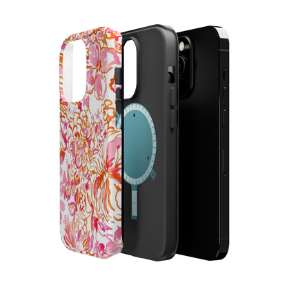 Coral Blossom Cascade Case