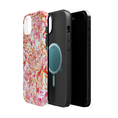 Coral Blossom Cascade Case