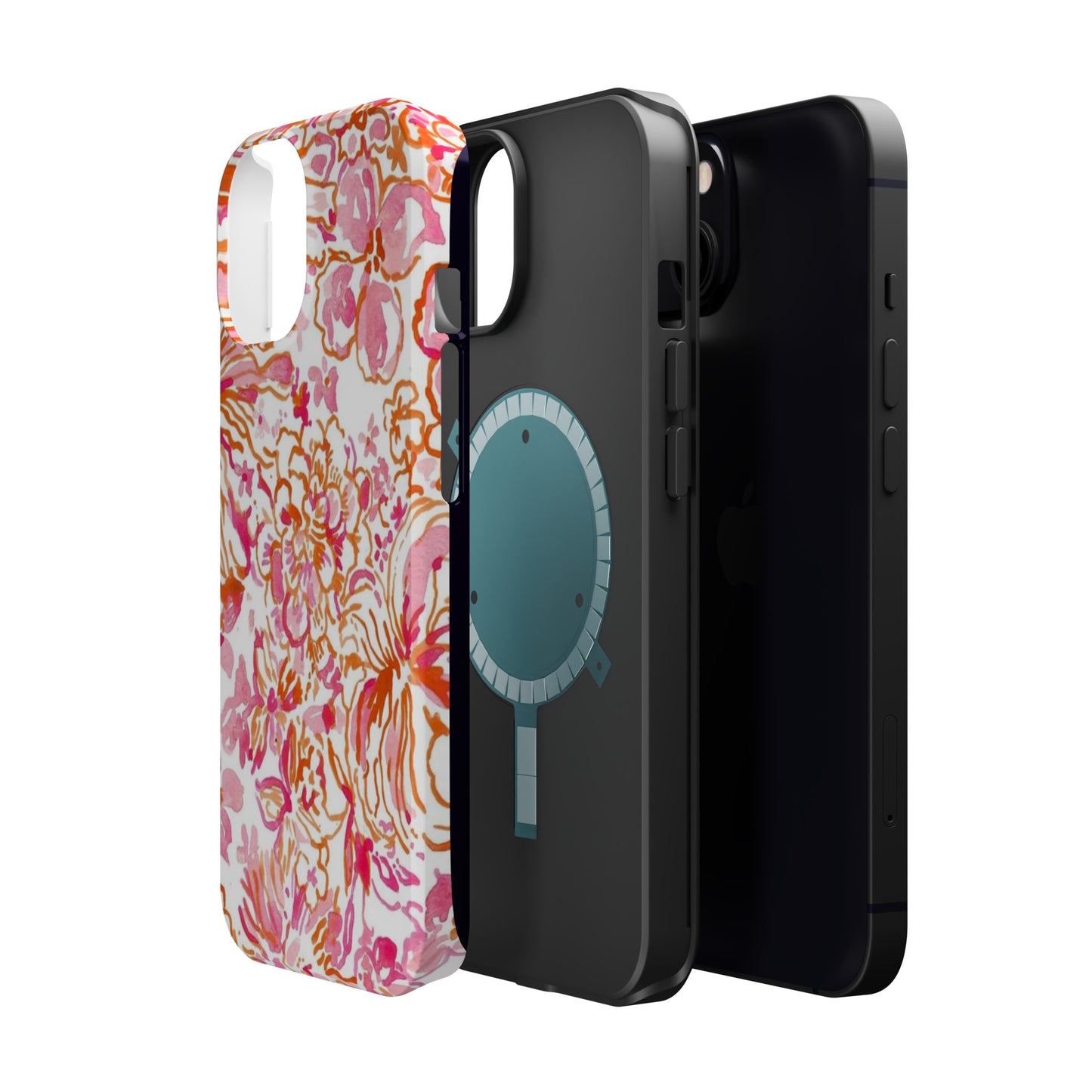 Coral Blossom Cascade Case