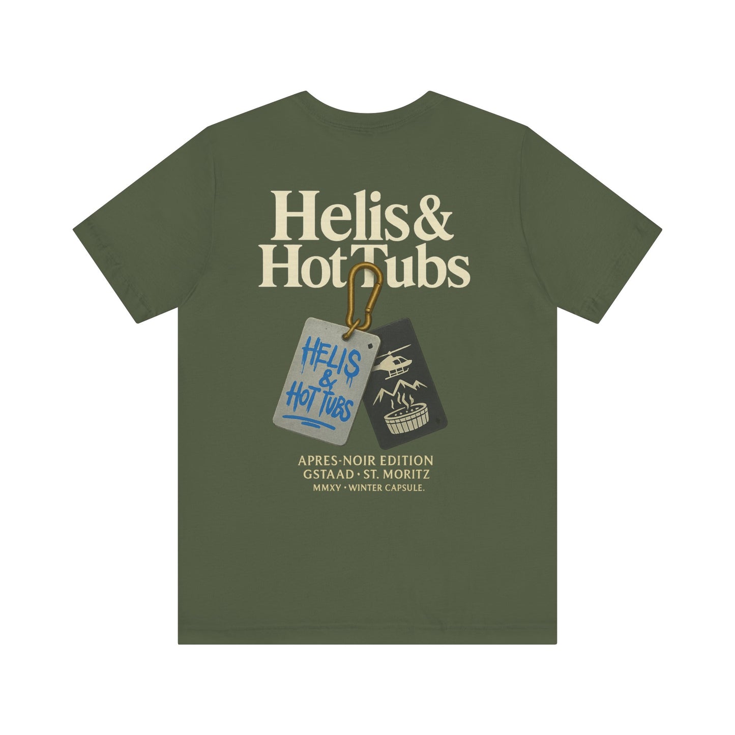 Helis & Hot Tubs Tags Tee
