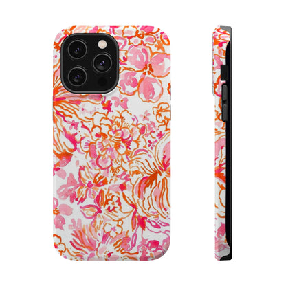 Coral Blossom Cascade Case