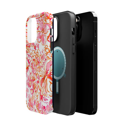 Coral Blossom Cascade Case