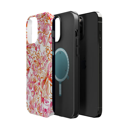 Coral Blossom Cascade Case