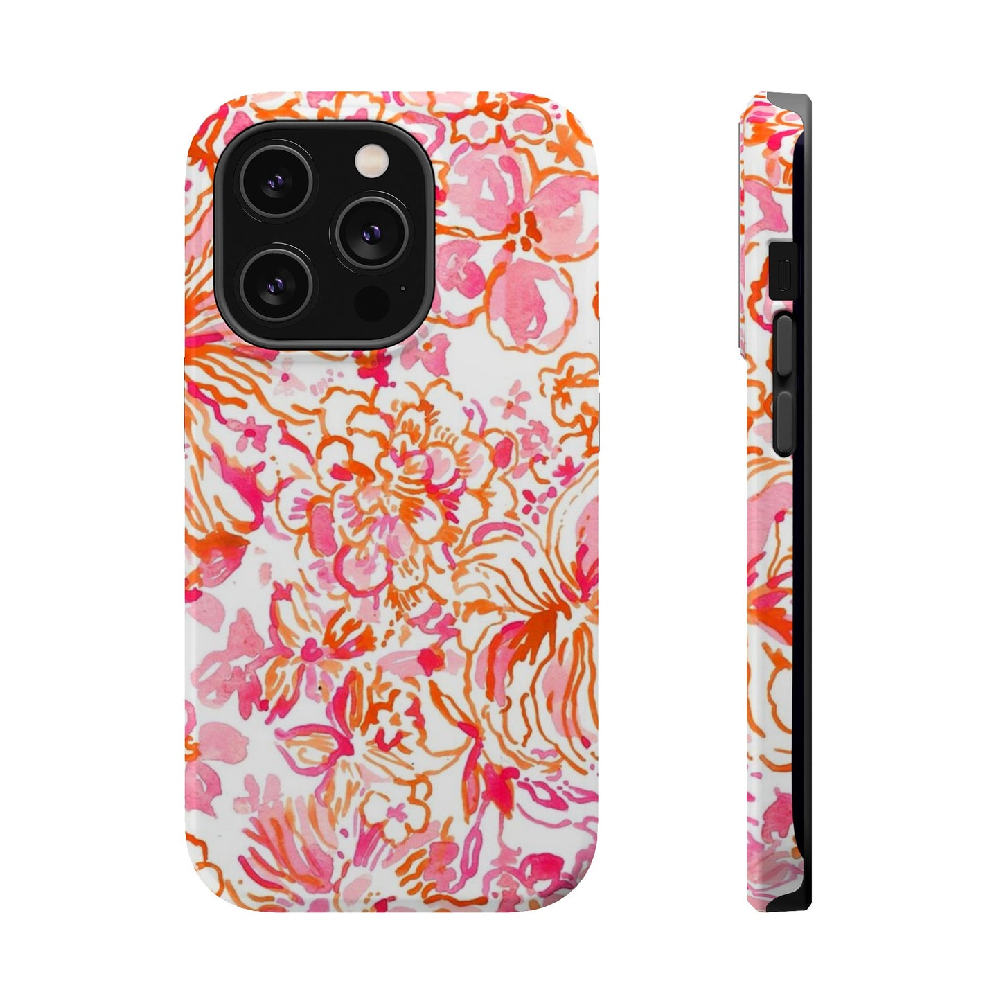 Coral Blossom Cascade Case