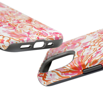 Coral Blossom Cascade Case