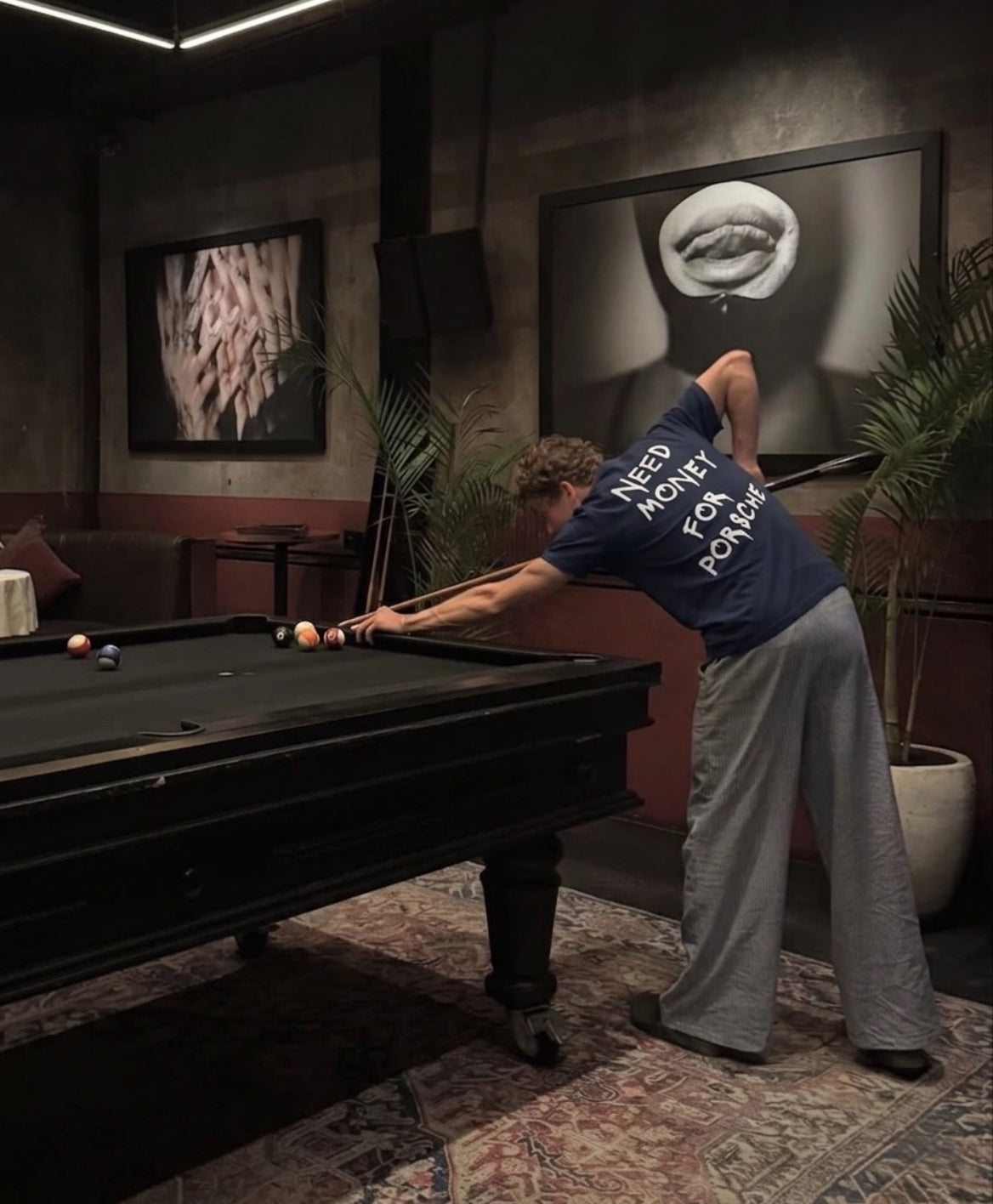 Need Money For Porsche Navy Tee