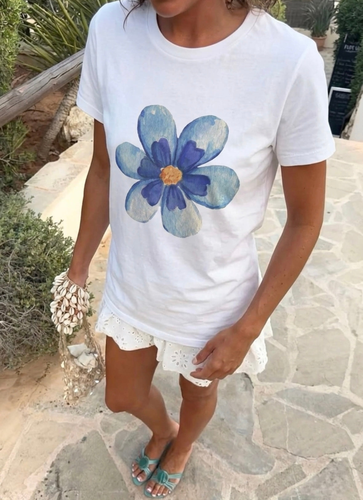 Blue Blossom Tee