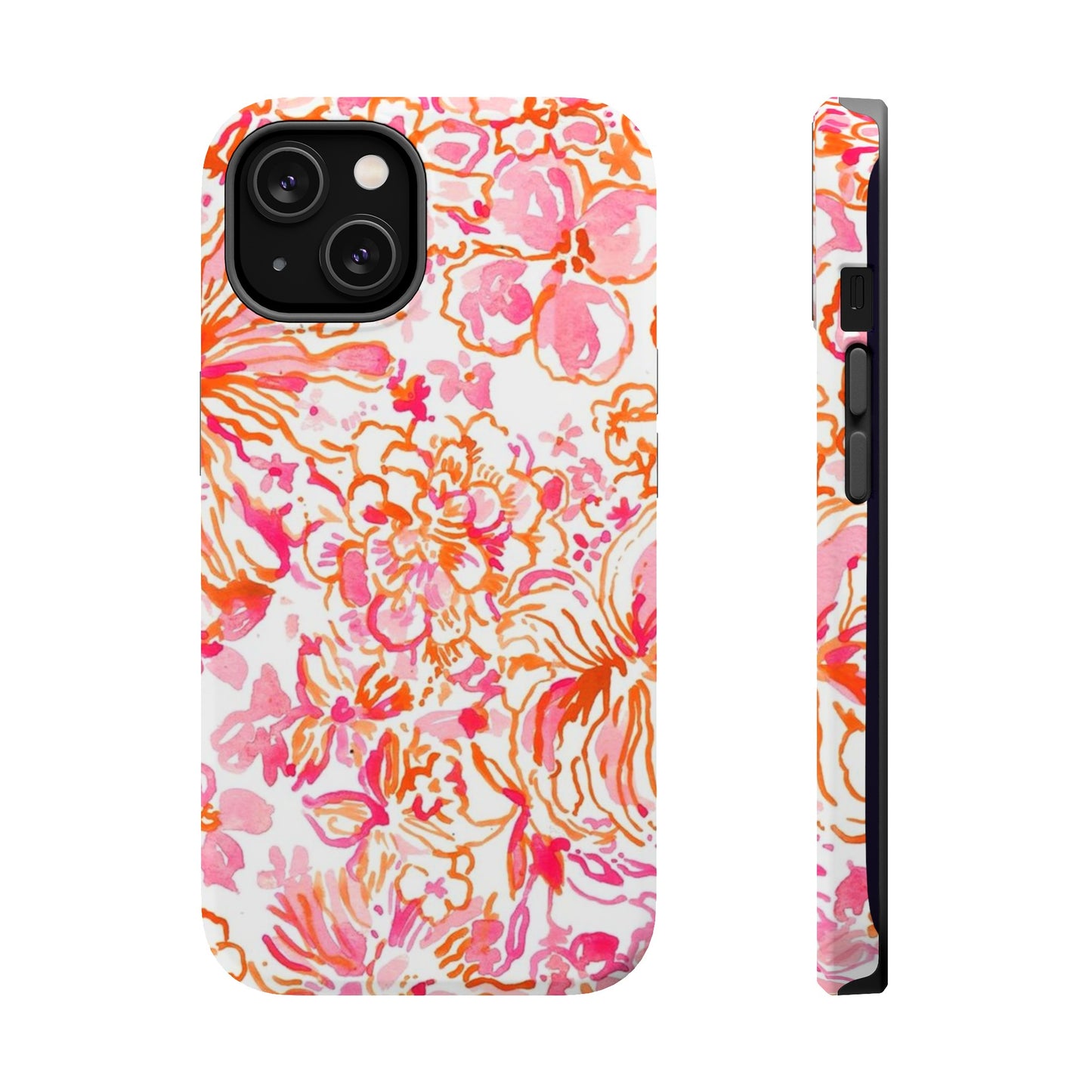 Coral Blossom Cascade Case