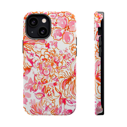 Coral Blossom Cascade Case