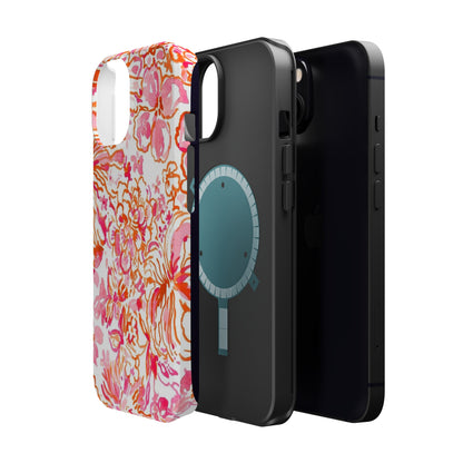 Coral Blossom Cascade Case