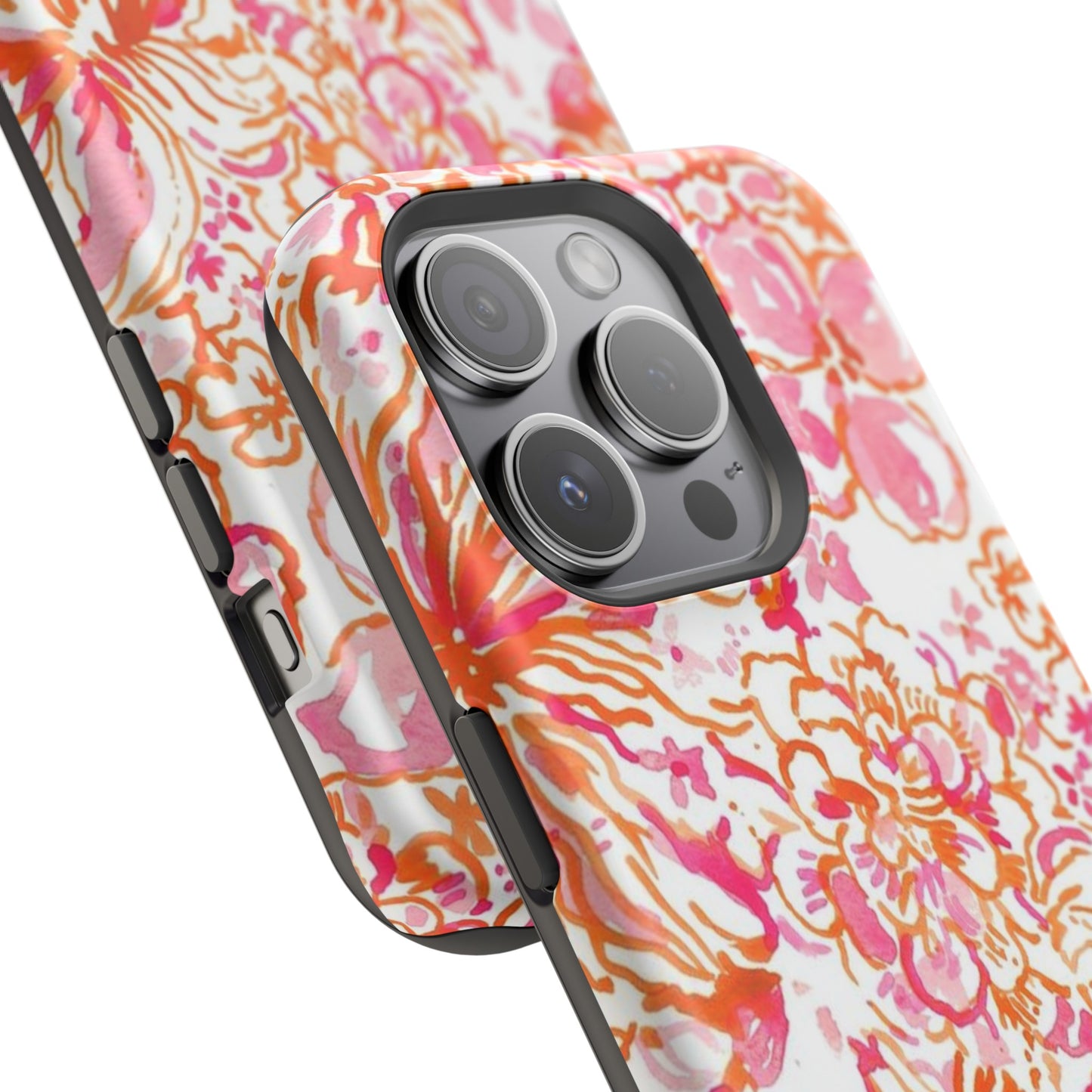 Coral Blossom Cascade Case