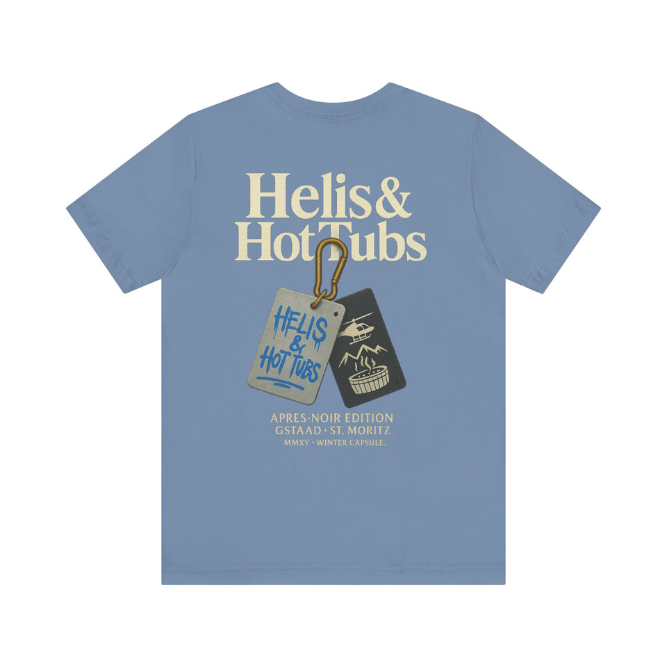 Helis & Hot Tubs Tags Tee