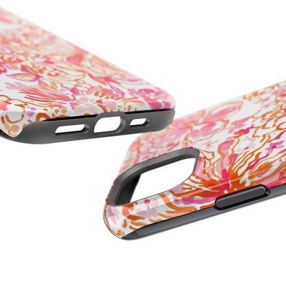 Coral Blossom Cascade Case