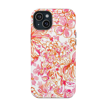 Coral Blossom Cascade Case