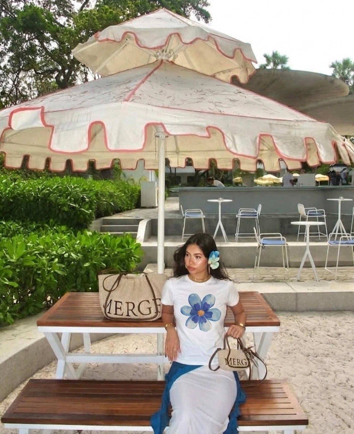 Blue Blossom Tee