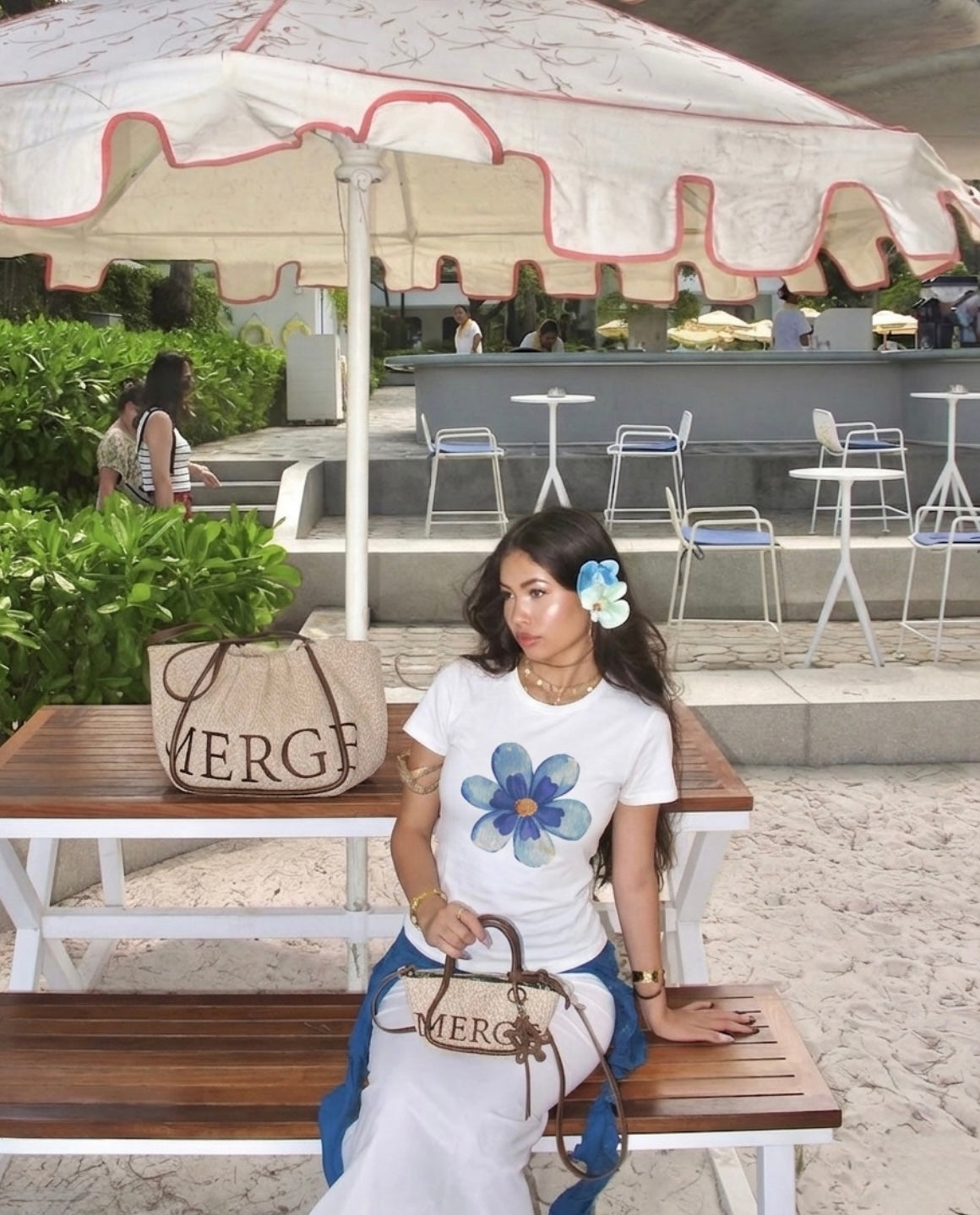 Blue Blossom Tee