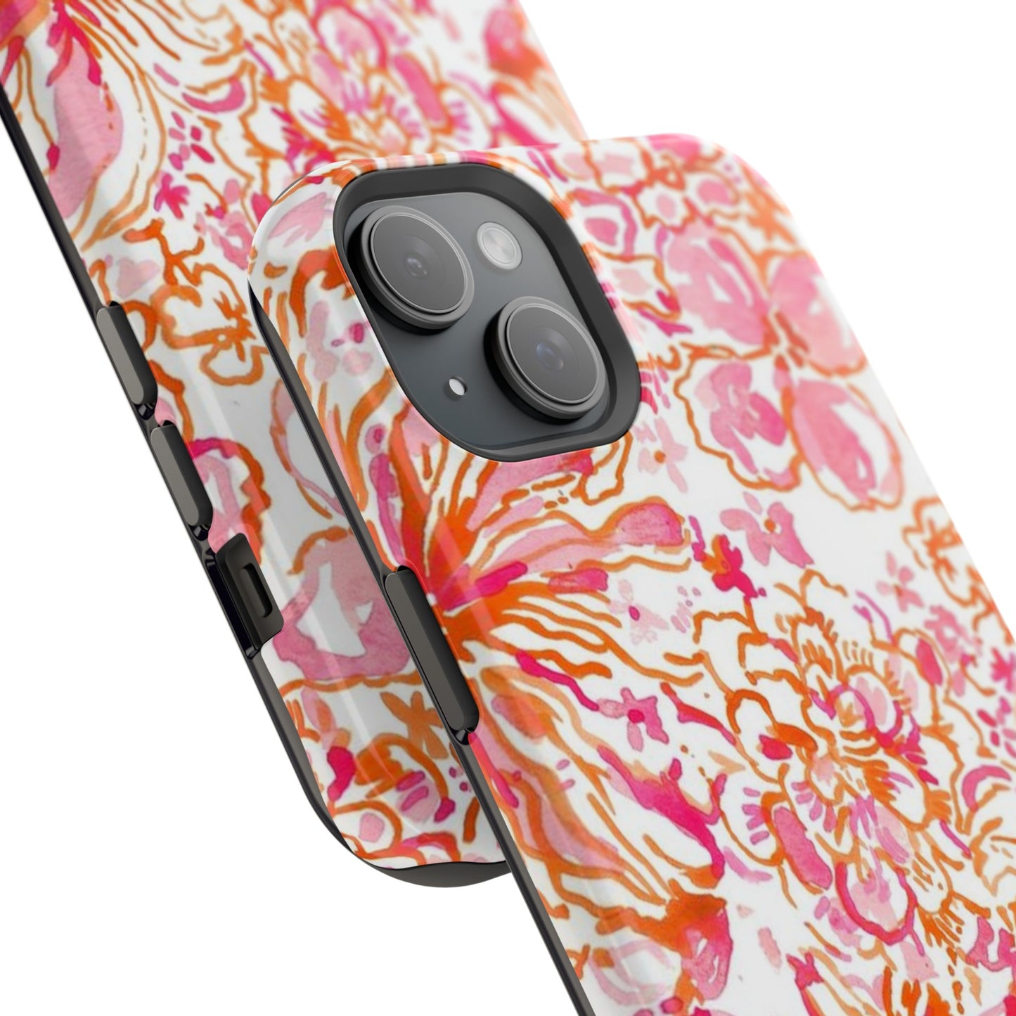 Coral Blossom Cascade Case