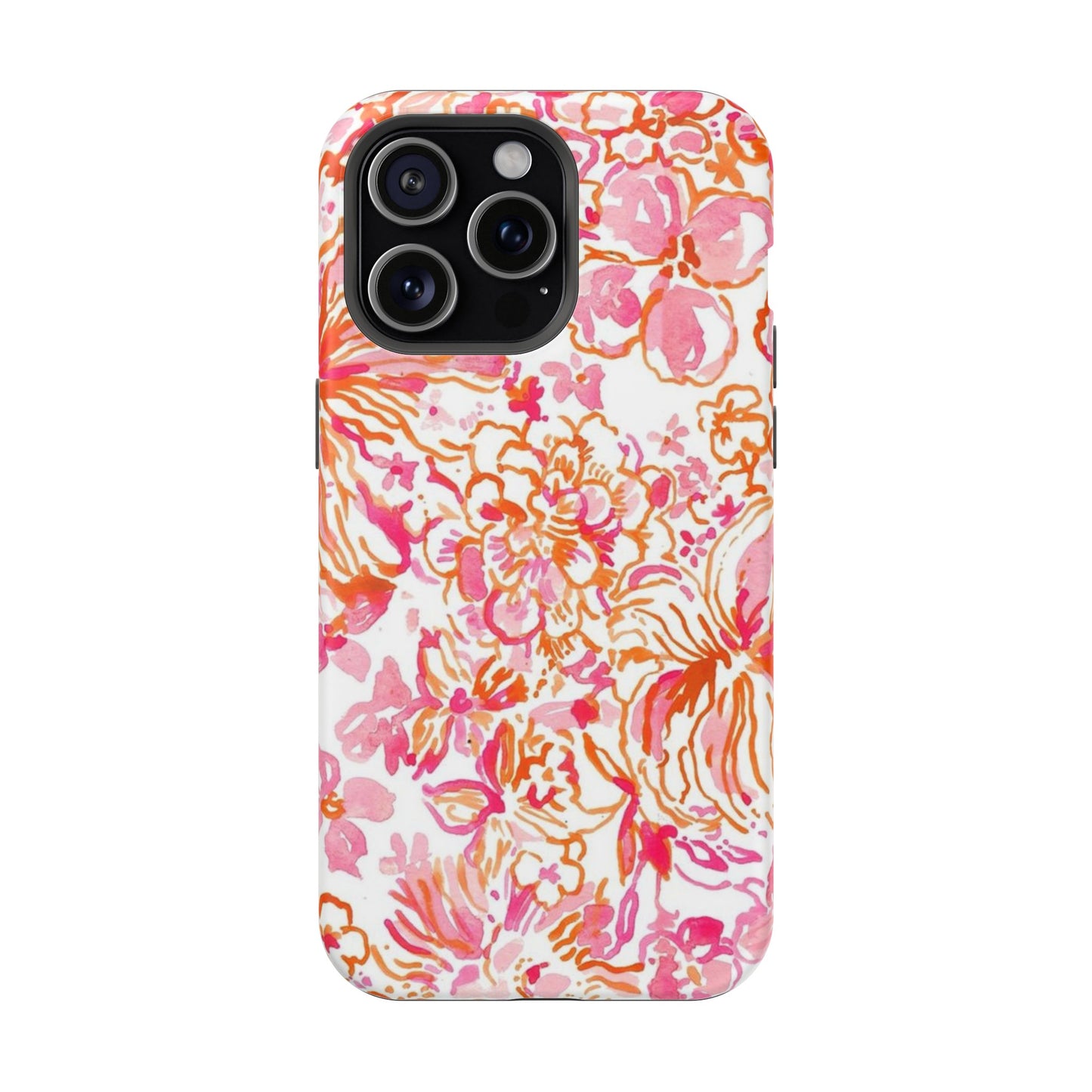 Coral Blossom Cascade Case