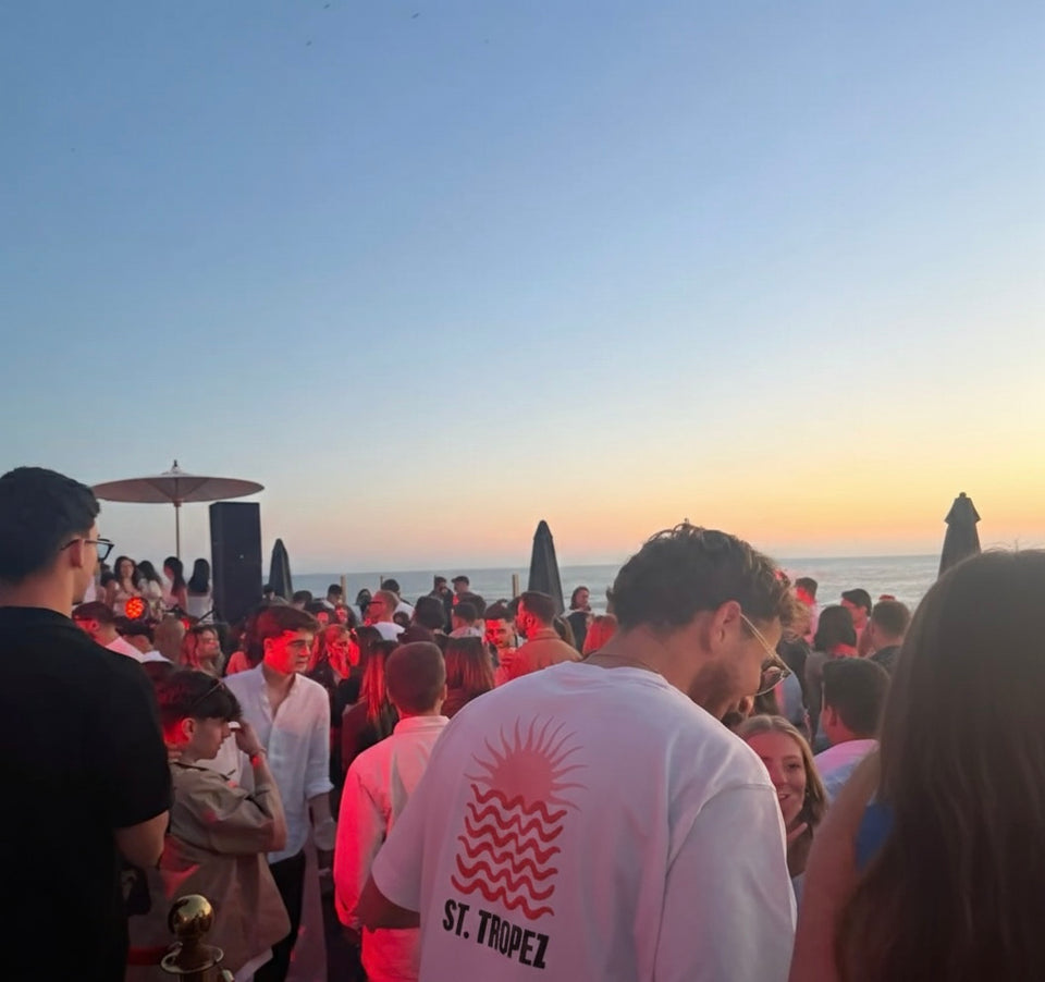 St. Tropez Sunset White Tee