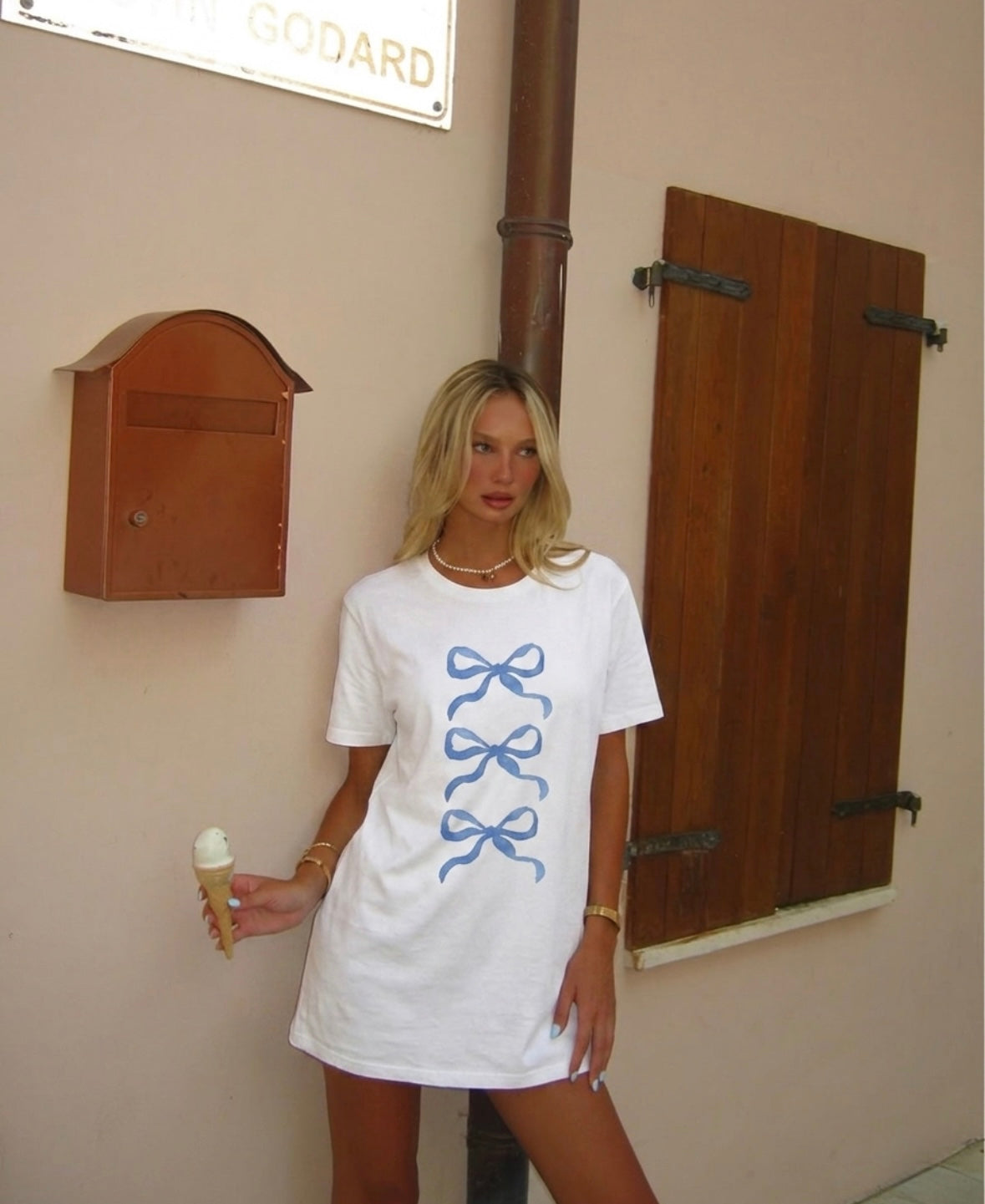 Blue Bows Tee