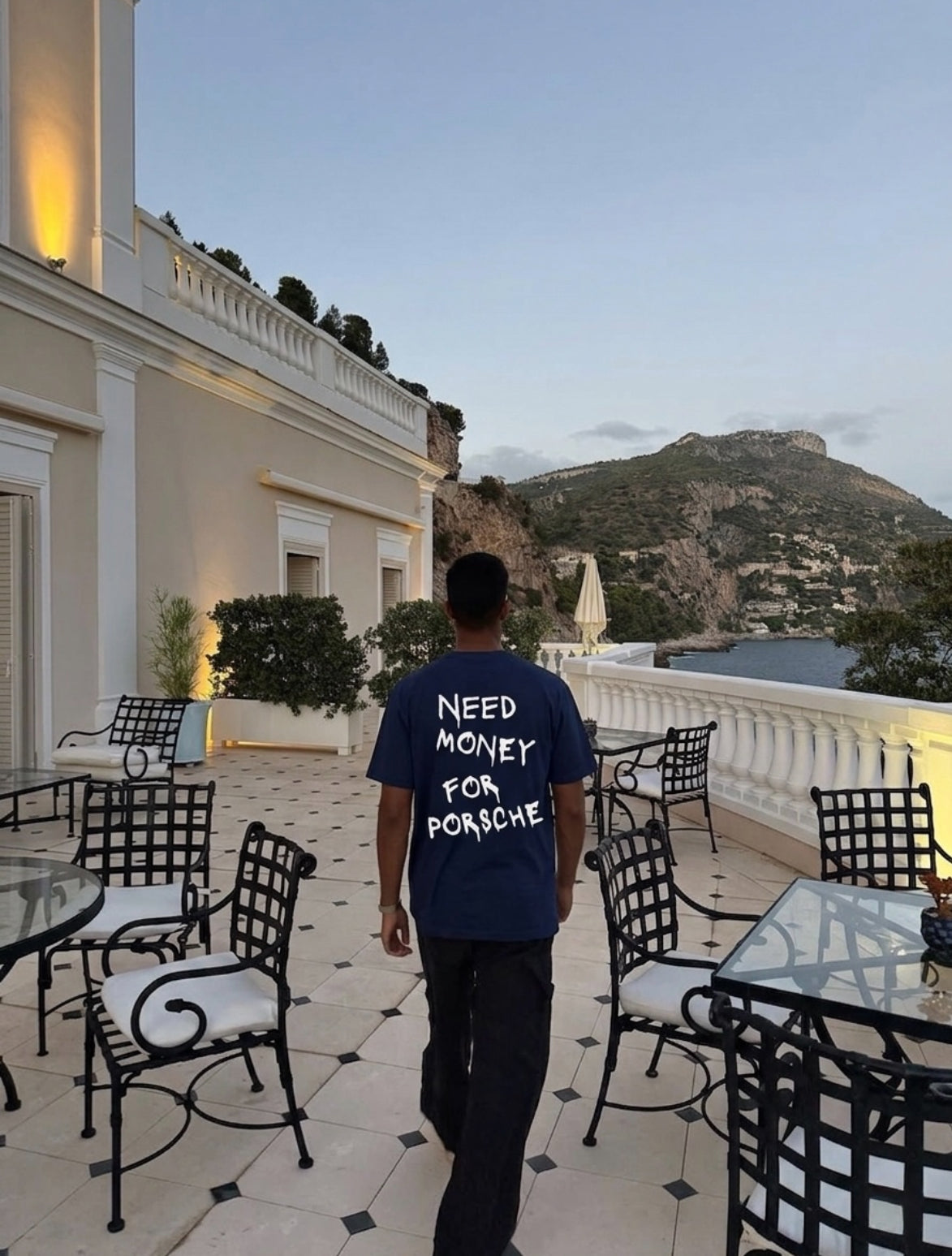 Need Money For Porsche Navy Tee