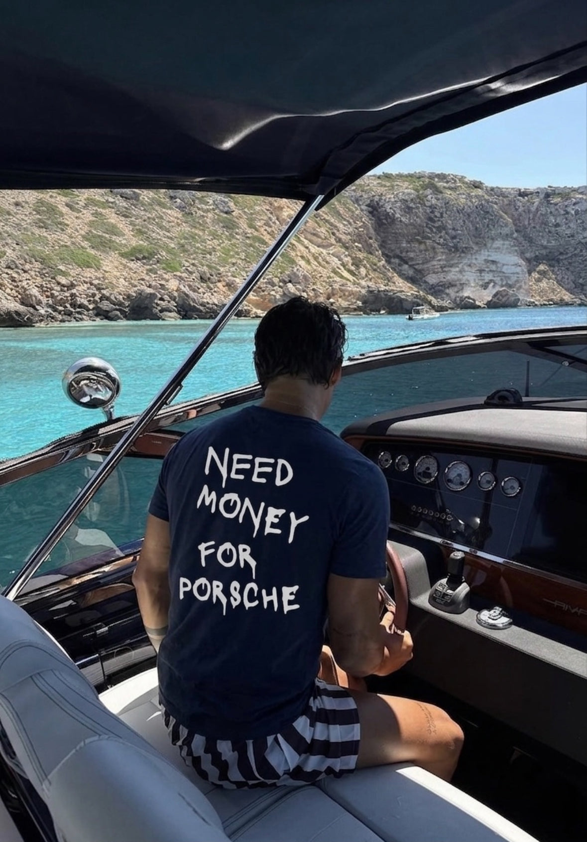 Need Money For Porsche Navy Tee