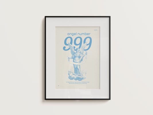 Angel Number 999 Digital Print