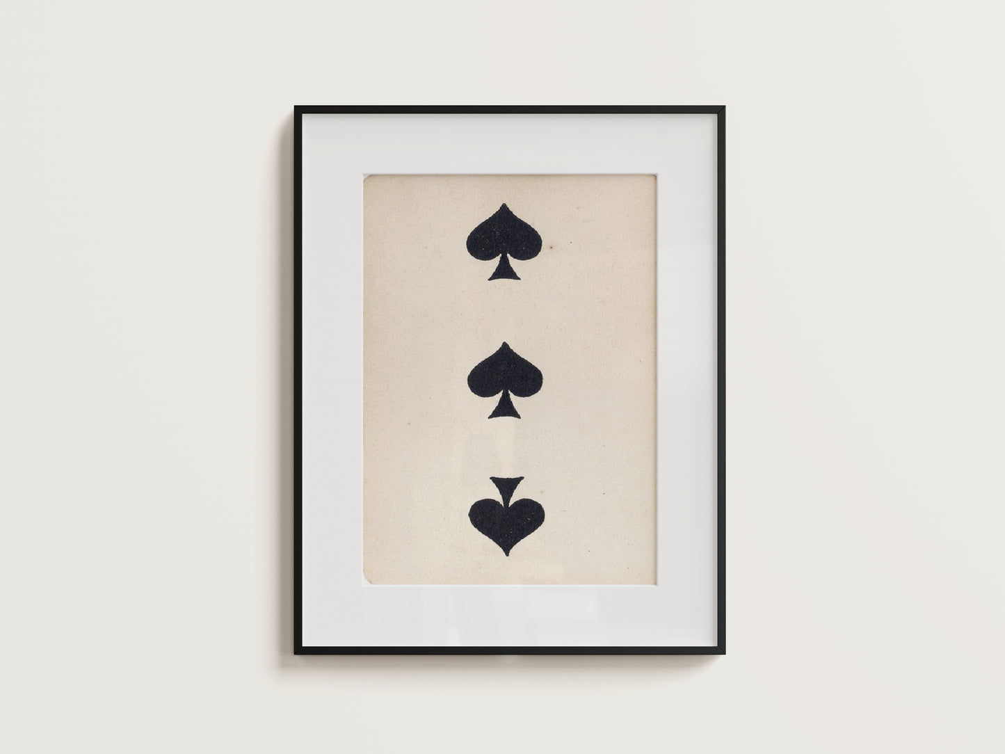 3 Of Spades Digital Print