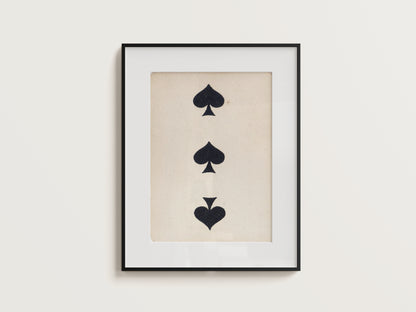 3 Of Spades Digital Print