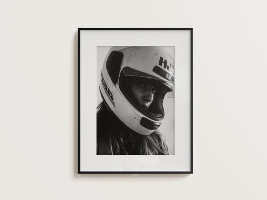 Biker Girl Digital Print