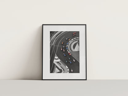 F1 Race Digital Print