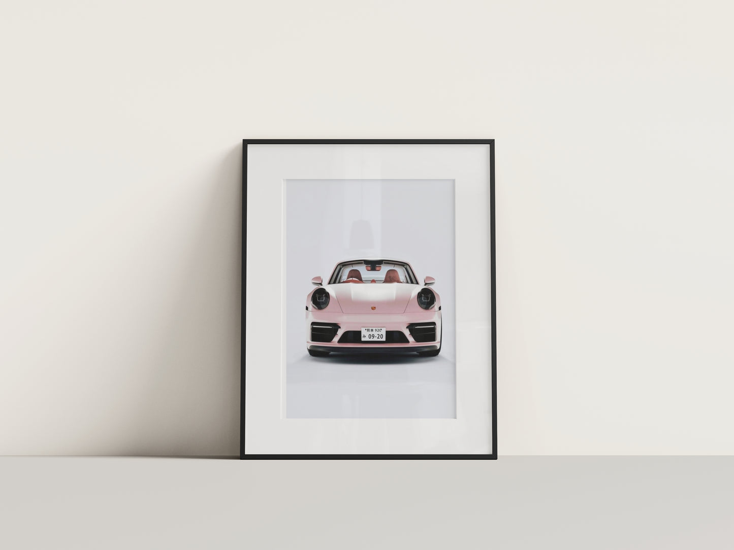 Pink Porsche Digital Print