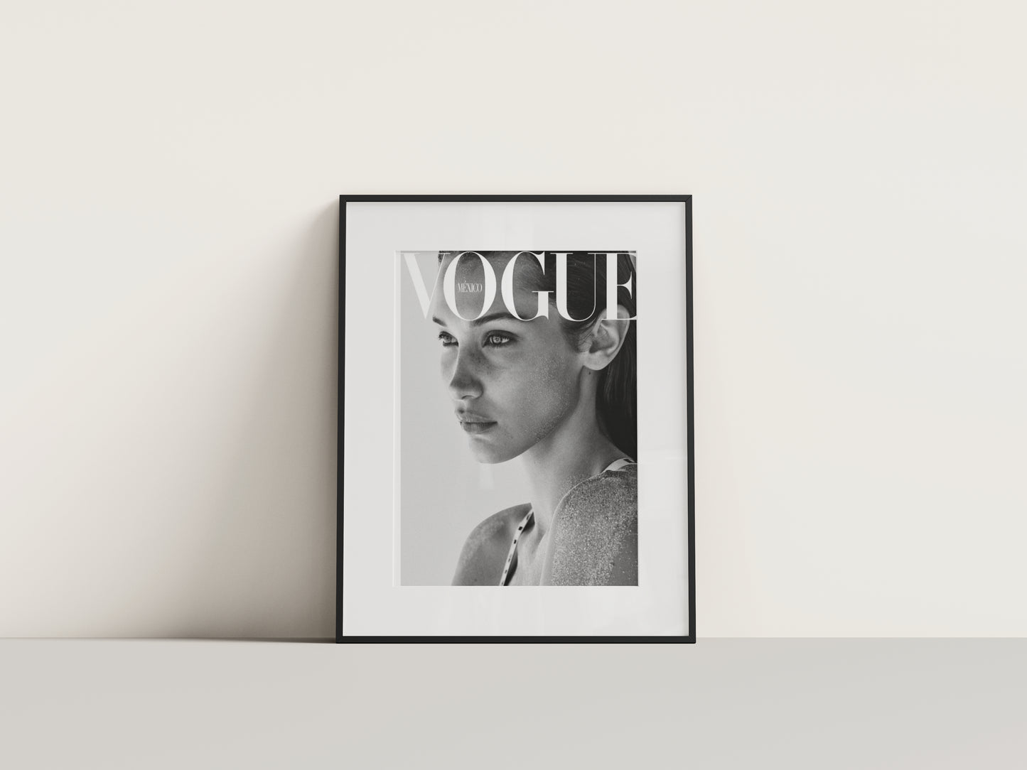 Bella Hadid Vogue Digital Print