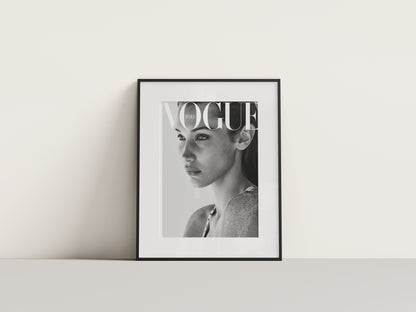 Bella Hadid Vogue Digital Print