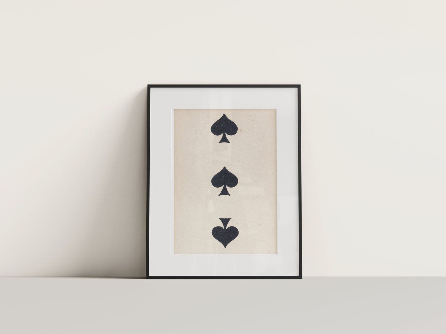 3 Of Spades Digital Print